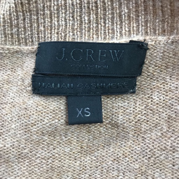 J Crew Mens Pullover Sweater Brown Cashmere XS - Picture 3 of 3